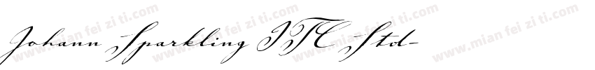 Johann Sparkling ITC Std字体转换